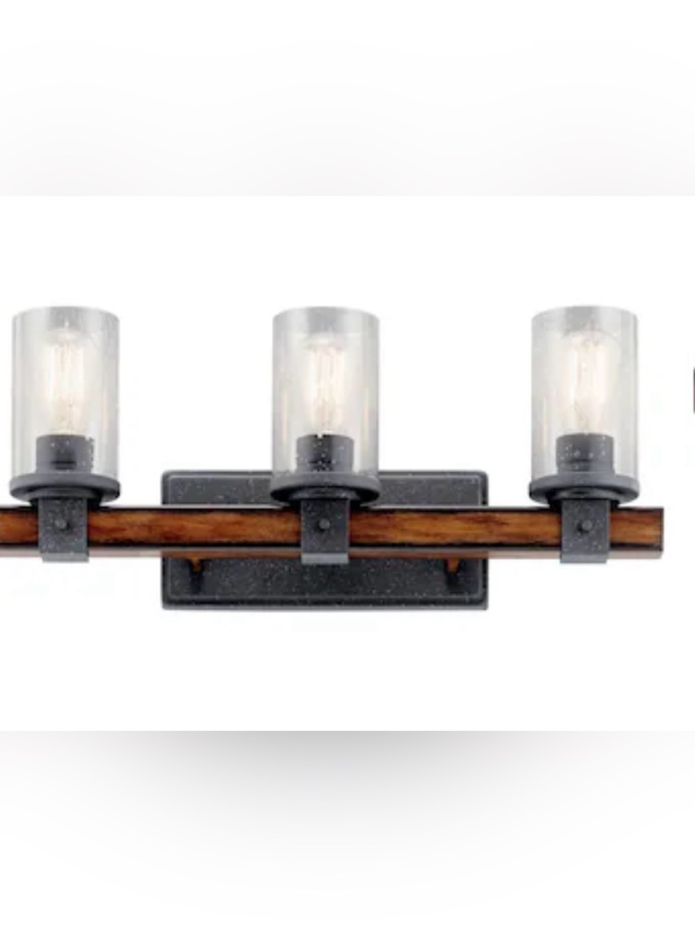 Kichler Barrington 22-in 3 Light Antique Farmhouse Bathroom Vanity light